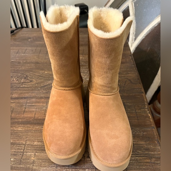 UGG Esmee Foldable Boot Size 9 Suede Knit Cuff Cozycore Convertibe No Box NWT - Picture 2 of 9